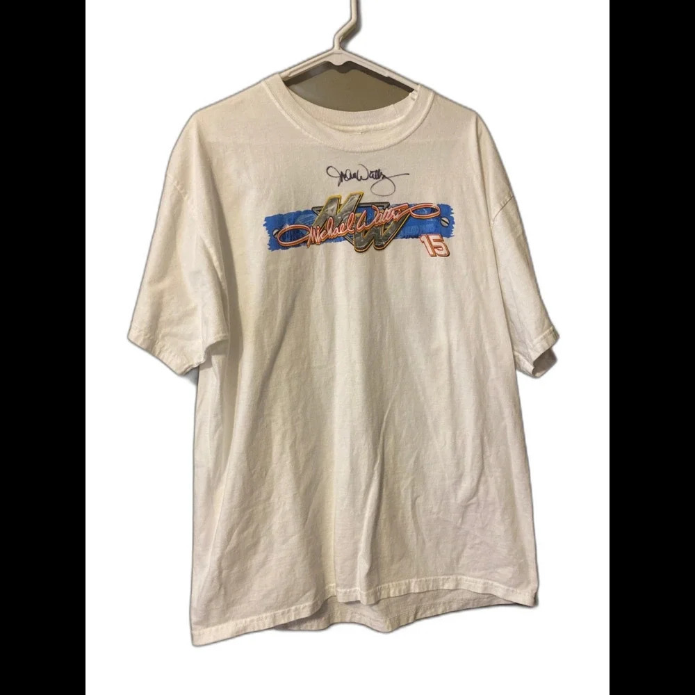 Nascar Michael Waltrip #15 autographed Tee shirt